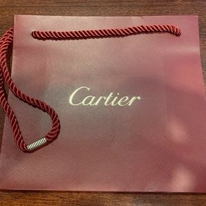 Brand New Cartier Shopping Gift Paper Bag 8" x 7"